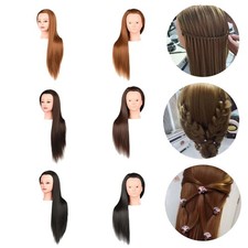 Tête de formation en coiffure pour cheveux longs, pour Salon de coiffure,