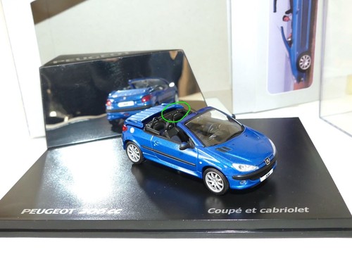 Peugeot 206 bleu norev 43 - bleu, 1:43