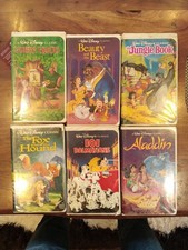 Lot Cassettes VHS Disney Black