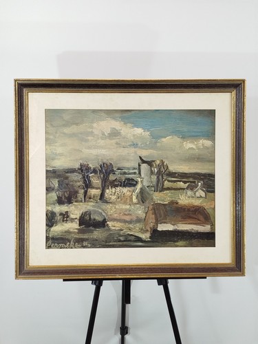 Tableau ancien signé par - tableau,