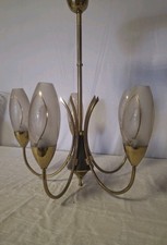 Lustre 5 Branches en Laiton