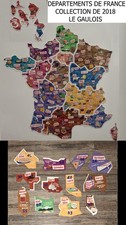 🐔12 Magnets Le Gaulois Carte de France **2018** Lot no 7/13 🐔