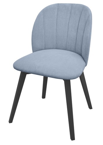 Chaise rembourrée gris pour