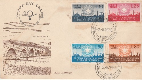 1956 fdc république 10e - fdc,