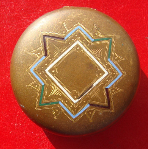 Antique brass enamel - antique,