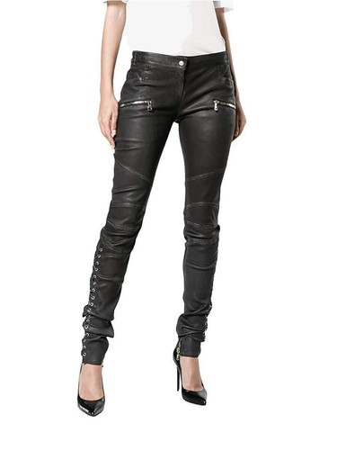 Véritable cuir noir taille - véritable,