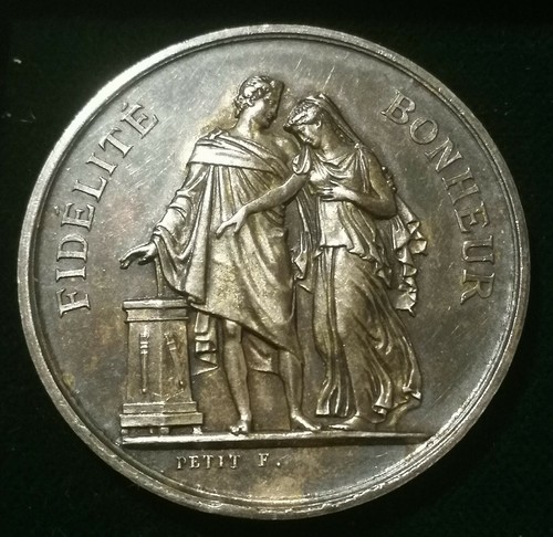 Médaille mariage argent 33 - médaille,