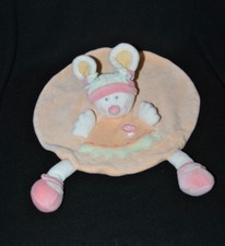 Peluche doudou souris chat plat rond KIABI orange rose vert jaune NEUF