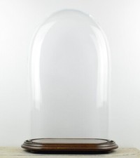 Cloche En Verre Ovale 55 Cm Soufflée À La Main Claire Haute