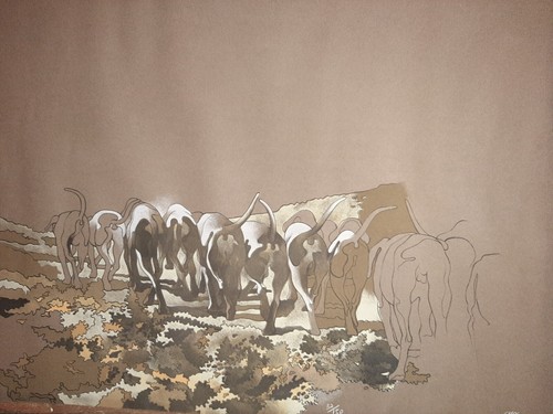 Lithographie henri cueco - cueco, sur