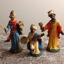 TROIS ROIS MAGE/CRECHE - Plastique vintage Hr maxi 7,5cm