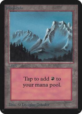 Magic mtg mountain alpha - magic,