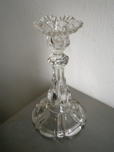 Molded glass chandelier - , c-1900