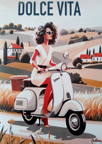 Vespa scooter dolce vita - scooter,