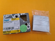 Hager WK782T KALLYSTA - Doigt Enjoliveur Interrupteur Porte étiquette TITANE