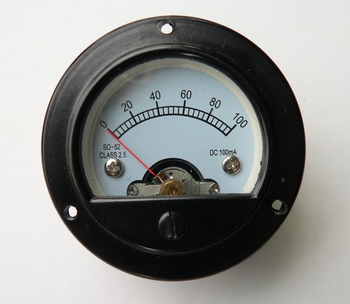 Wattmètre panneau 100ma - de,