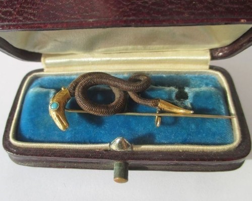 Rare broche ancienne serpent - broche,