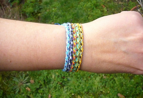 Bracelet fin yoga - yoga, kumihimo