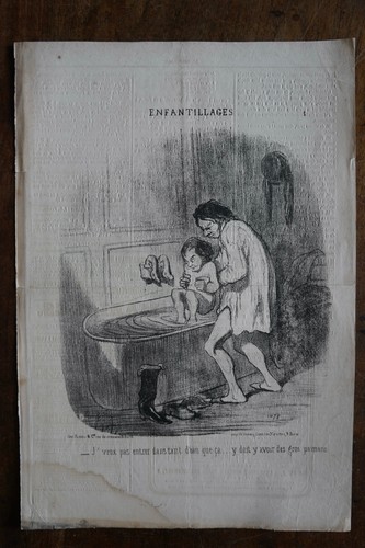 Daumier lithographie originale - daumier,