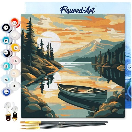 Peinture par numéro - , lac