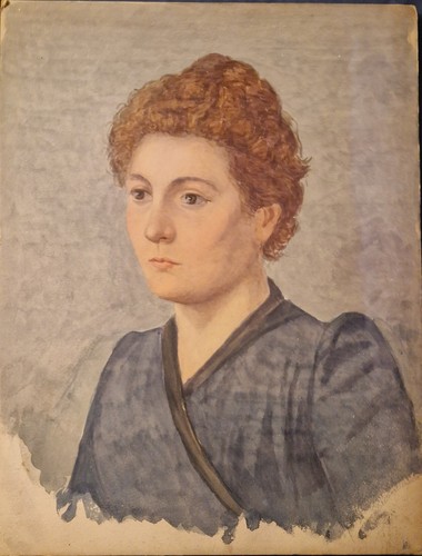Portrait femme ancien xix - portrait,