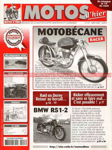 Motos hier 107 bmw 500 - 107,