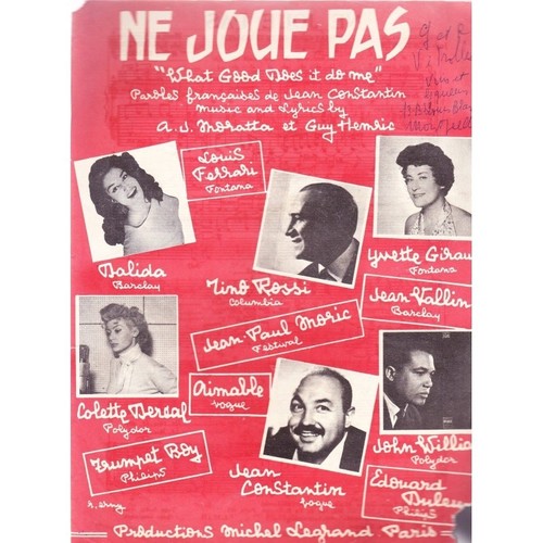 Joue pas pour rossi dalida - joue,