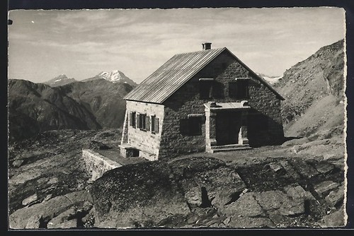 Cabane bordier vue - bordier,, sur