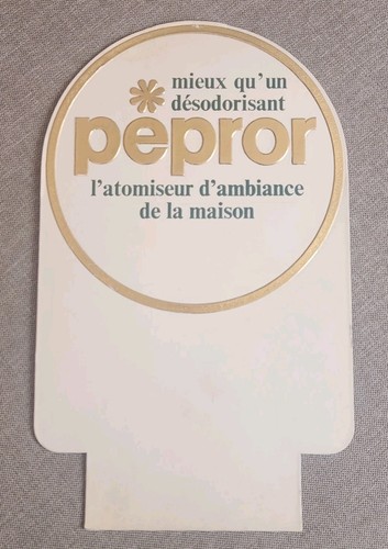 Plaque publicitaire pepror - plaque,