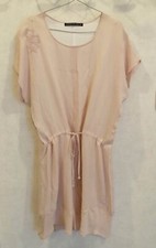 Robe rose poudré coton