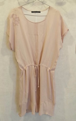 Robe rose poudré coton