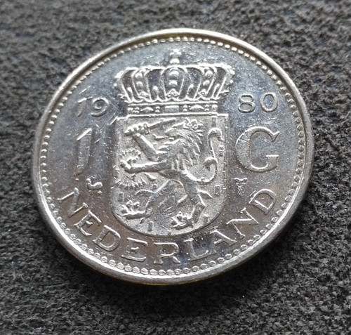 Monnaie pays bas gulden 1980 - monnaie,