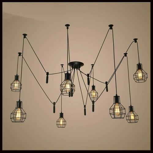 E27 vintage lustre - lustre, cage