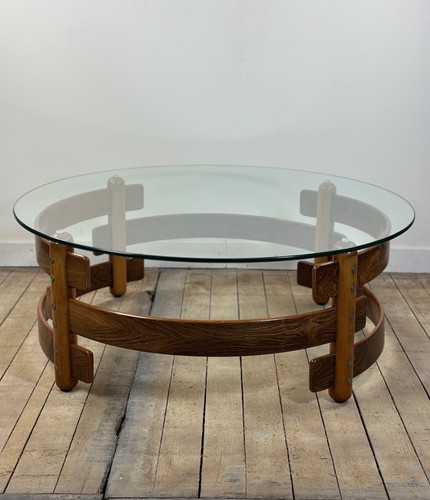 Table basse ronde scandinave