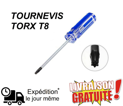 Tournevis torx tamper - t8,