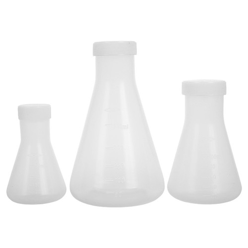 3 Pcs Fiole Conique Avec