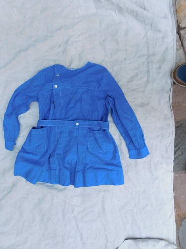 Ancienne blouse ecolier coton - ancienne,