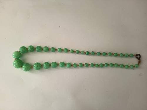 Collier ancien perles verre - ancien,