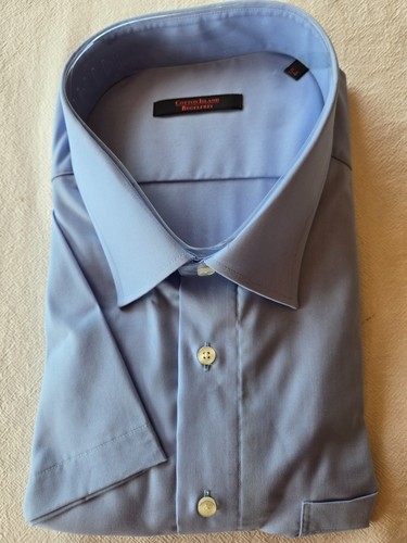 Chemise manches courtes bleue