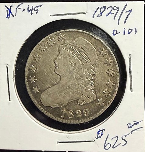 1829 capped bust half - 1829/7,