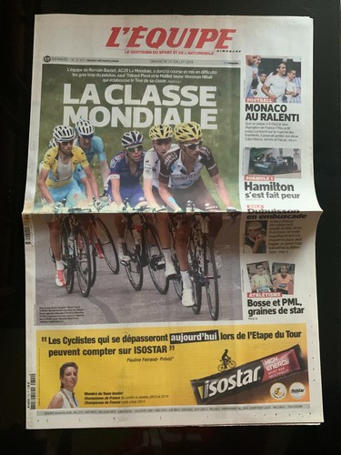 Equipe journal 07 2014 - l'equipe, 20/07/2014