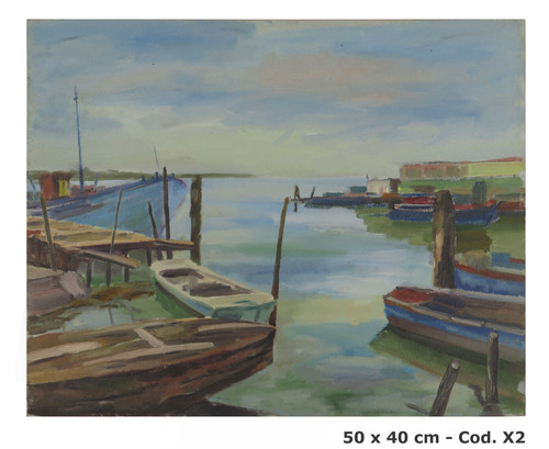 Tableau paysage laguna - tableau, de