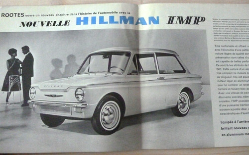 Hillman imp rootes catalogue - hillman,