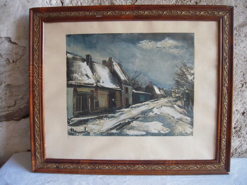 Tableau ancien lithographie - ancien,