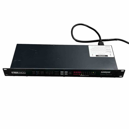 Sabine fbx2400 dual - dual, feedback