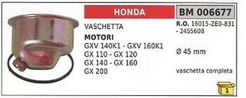 Vasque complète moteur honda - vasque,