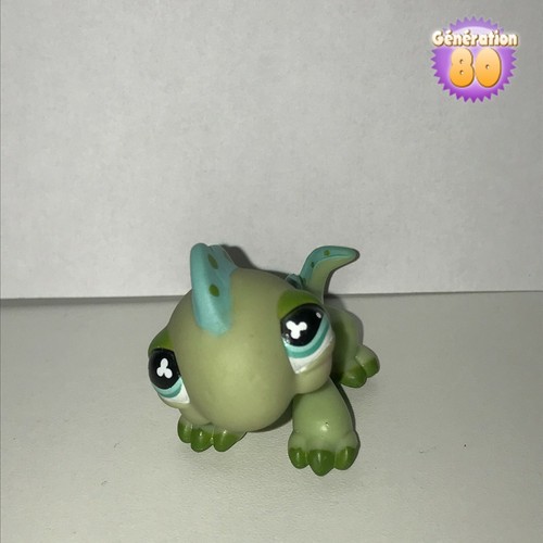 Littlest petshop iguane - petshop, vert