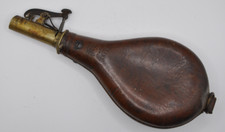 Chasse - Poire à poudre cuir