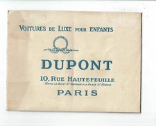catalogue DUPONT voitures de