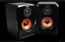 VOXOA K-30 HiFi Bluetooth Speaker, stereo pair, black, 50W per channel 